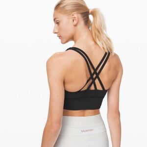 Lululemon Energy Bra *Long Line Texture - Black